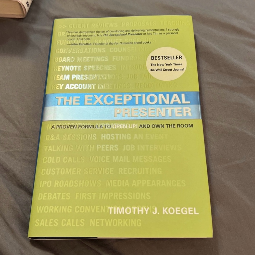 The Exceptional Presenter by Timothy J. Koegel